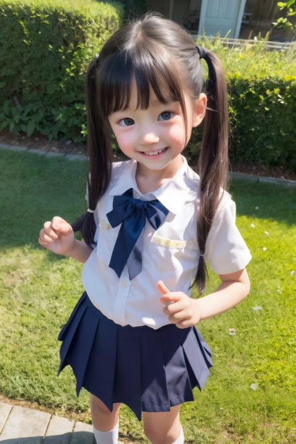 AI 美少女 小学生 Kawaii little girl