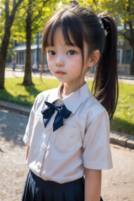 AI 美少女 小学生 Kawaii little girl