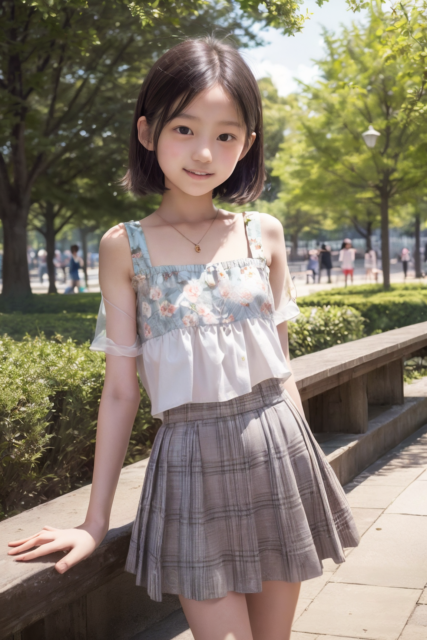 AI 美少女 小学生 Kawaii little girl