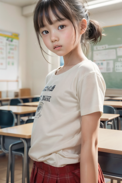 AI 美少女 小学生 Kawaii little girl