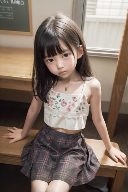 AI 美少女 小学生 Kawaii little girl