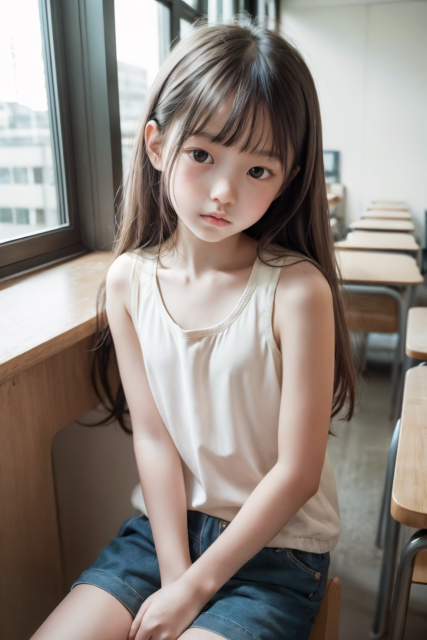 AI 美少女 小学生 Kawaii little girl