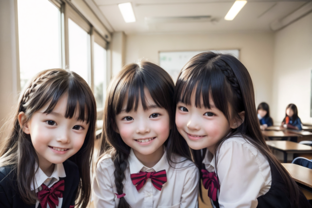 AI 美少女 小学生 Kawaii little girl