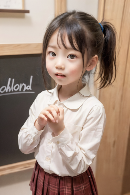 AI 美少女 小学生 Kawaii little girl