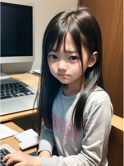 AI 美少女 小学生 Kawaii little girl