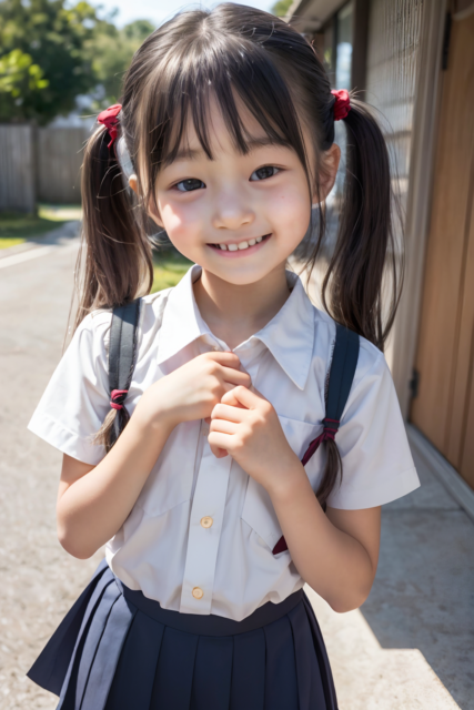 AI 美少女 小学生 Kawaii little girl