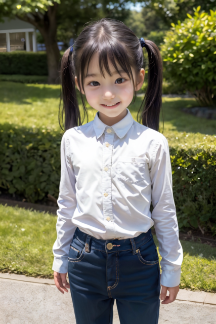 AI 美少女 小学生 Kawaii little girl