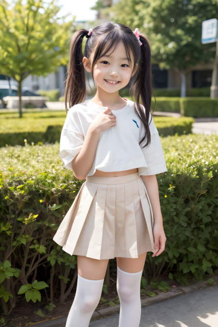 AI 美少女 小学生 Kawaii little girl