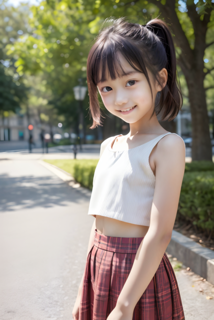 AI 美少女 小学生 Kawaii little girl