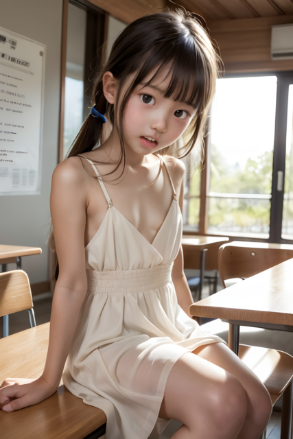 AI 美少女 小学生 Kawaii little girl