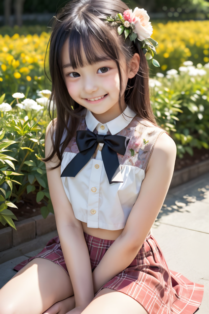 AI 美少女 小学生 Kawaii little girl