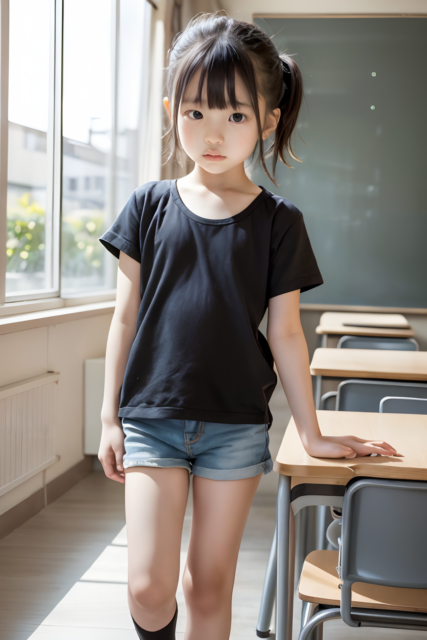 AI 美少女 小学生 Kawaii little girl