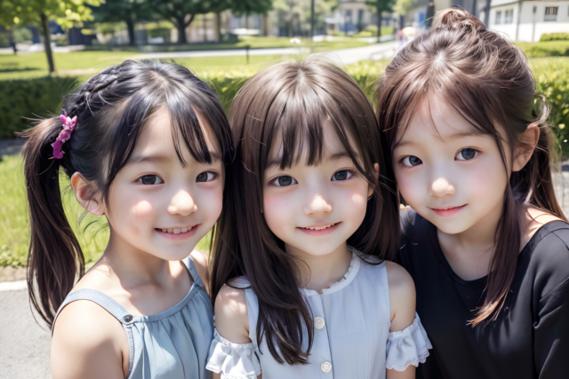 AI 美少女 小学生 Kawaii little girl