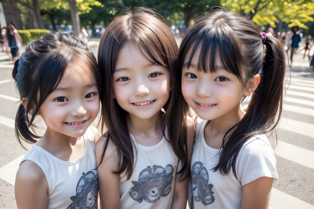 AI 美少女 小学生 Kawaii little girl