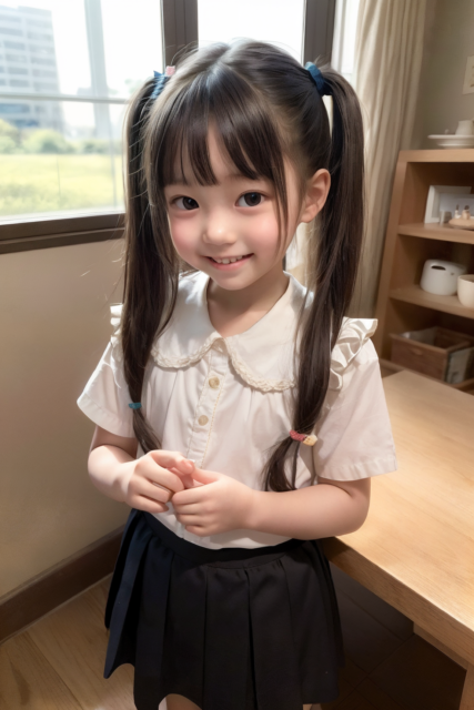 AI 美少女 小学生 Kawaii little girl