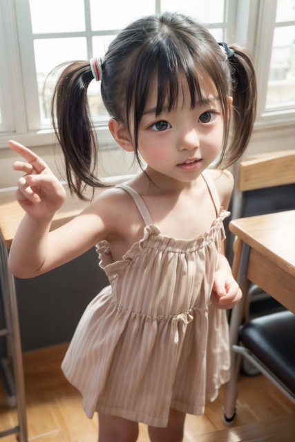 AI 美少女 小学生 Kawaii little girl