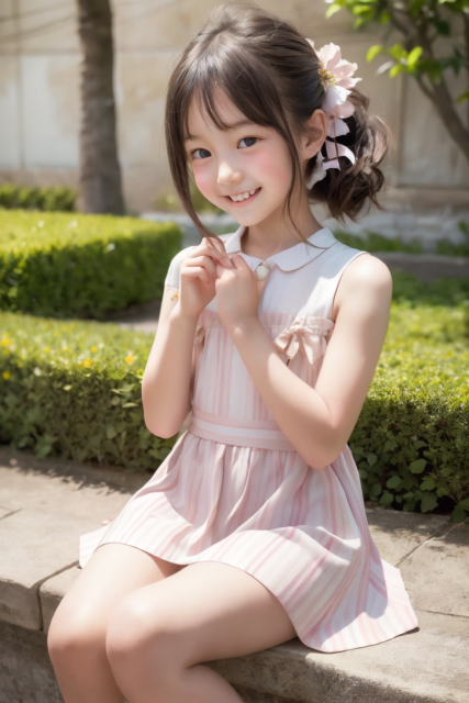 AI 美少女 小学生 Kawaii little girl