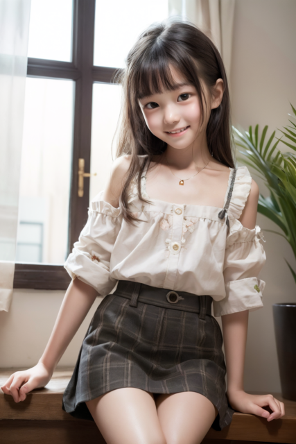 AI 美少女 小学生 Kawaii little girl