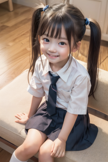 AI 美少女 小学生 Kawaii little girl