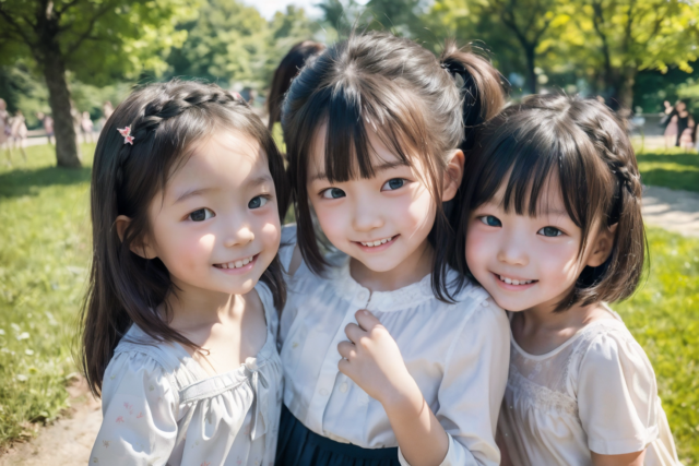 AI 美少女 小学生 Kawaii little girl