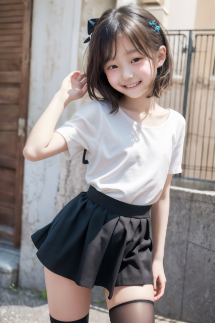 AI 美少女 小学生 Kawaii little girl