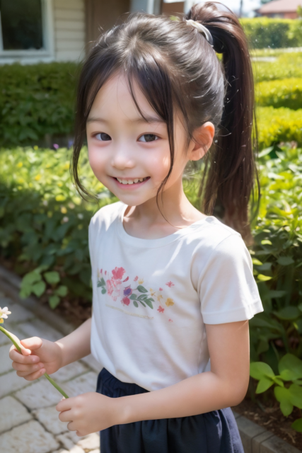 AI 美少女 小学生 Kawaii little girl