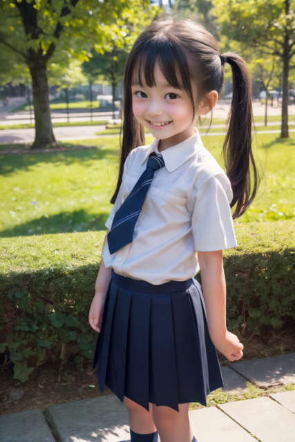 AI 美少女 小学生 Kawaii little girl