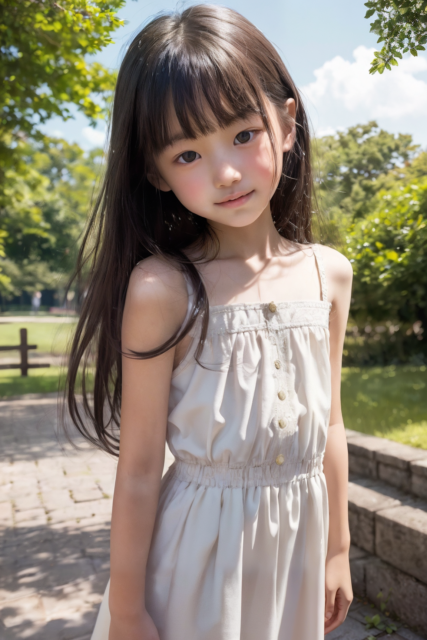 AI 美少女 小学生 Kawaii little girl