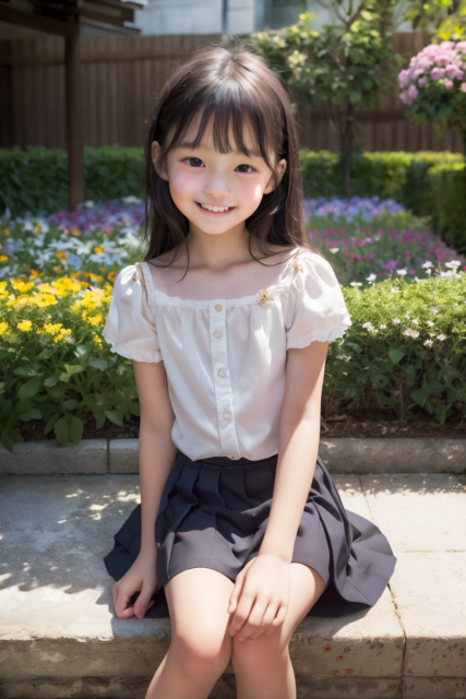 AI 美少女 小学生 Kawaii little girl