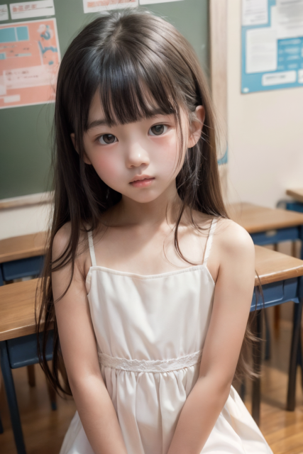 AI 美少女 小学生 Kawaii little girl