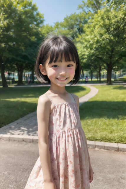 AI 美少女 小学生 Kawaii little girl