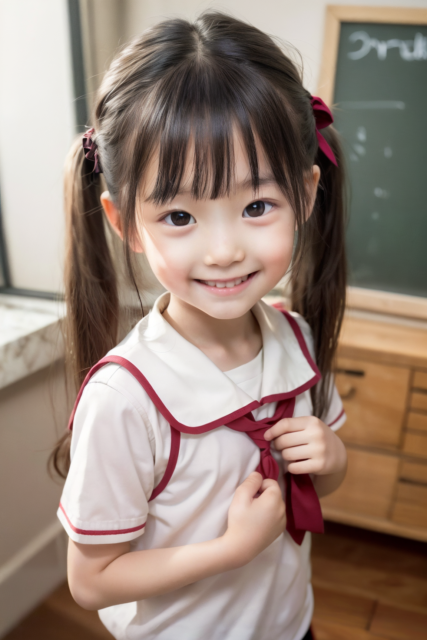 AI 美少女 小学生 Kawaii little girl