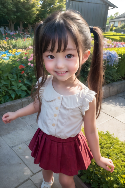 AI 美少女 小学生 Kawaii little girl