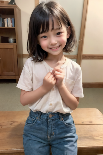 AI 美少女 小学生 Kawaii little girl