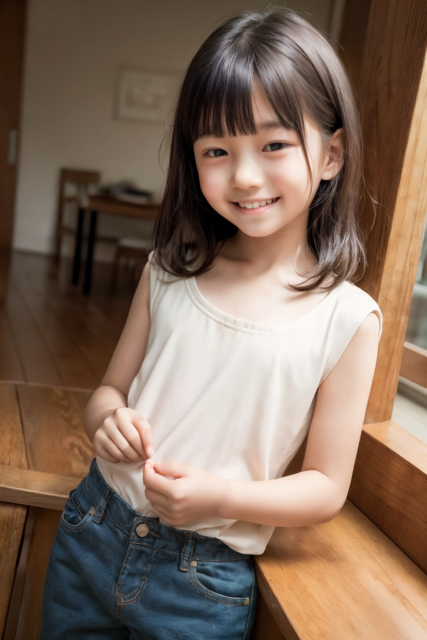 AI 美少女 小学生 Kawaii little girl