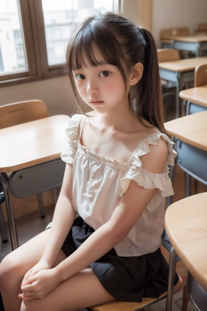 AI 美少女 小学生 Kawaii little girl