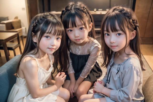 AI 美少女 小学生 Kawaii little girl