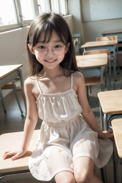 AI 美少女 小学生 Kawaii little girl