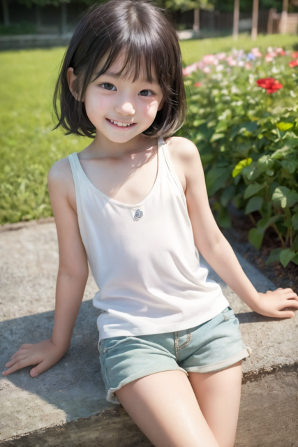 AI 美少女 小学生 Kawaii little girl