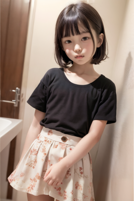 AI 美少女 小学生 Kawaii little girl