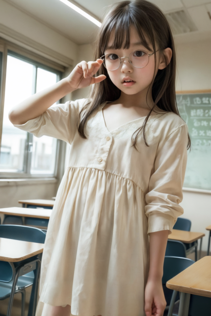 AI 美少女 小学生 Kawaii little girl