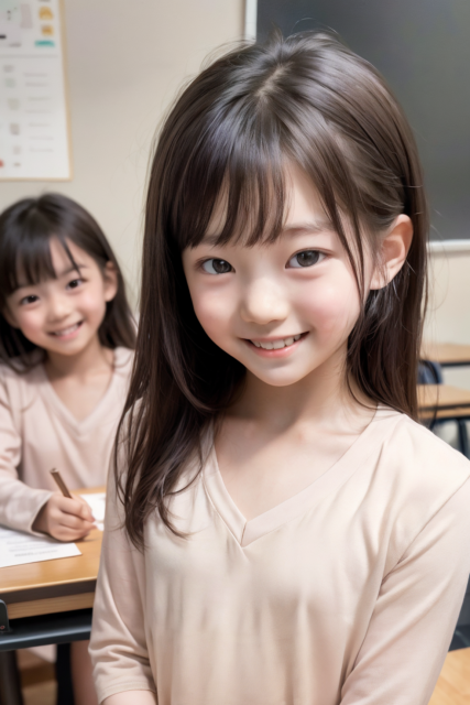 AI 美少女 小学生 Kawaii little girl