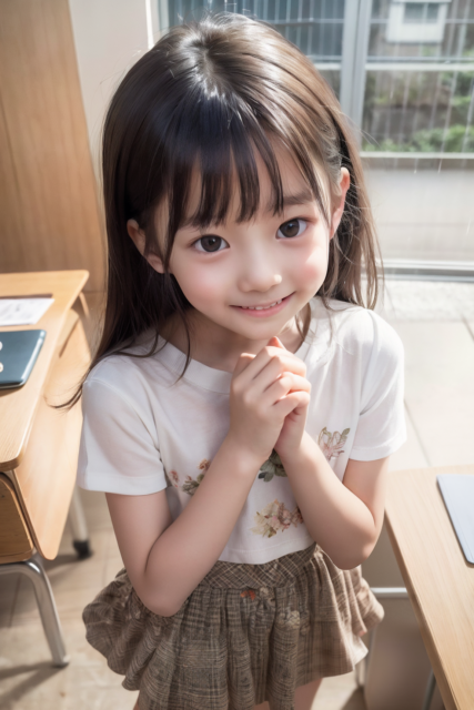 AI 美少女 小学生 Kawaii little girl