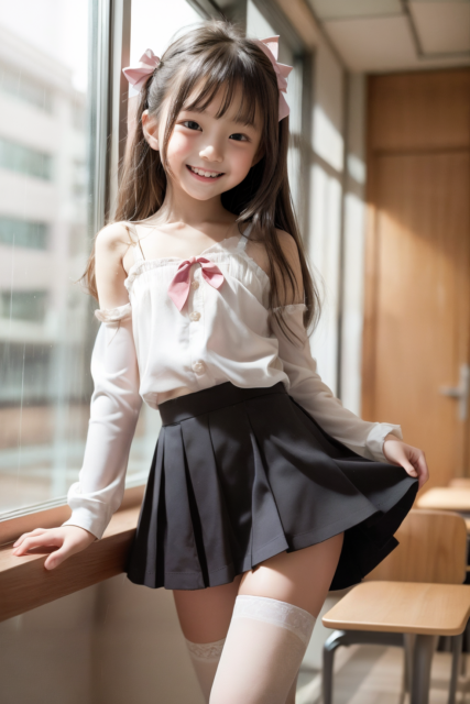 AI 美少女 小学生 Kawaii little girl