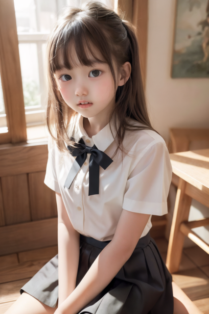 AI 美少女 小学生 Kawaii little girl