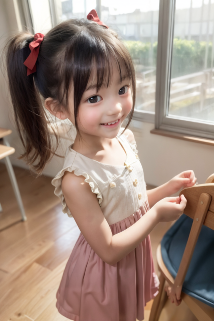 AI 美少女 小学生 Kawaii little girl