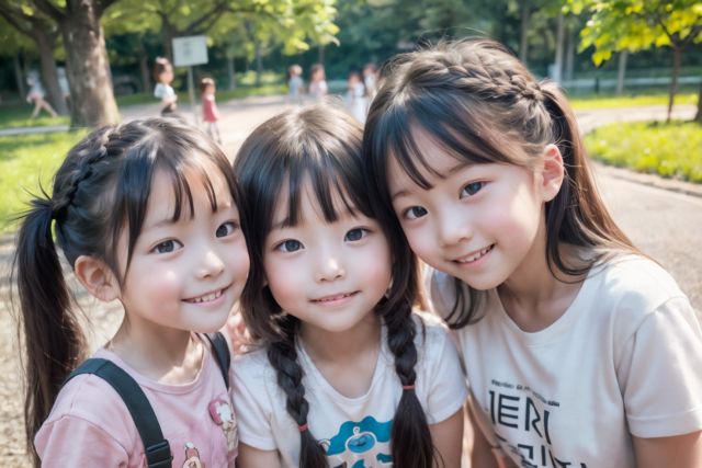 AI 美少女 小学生 Kawaii little girl