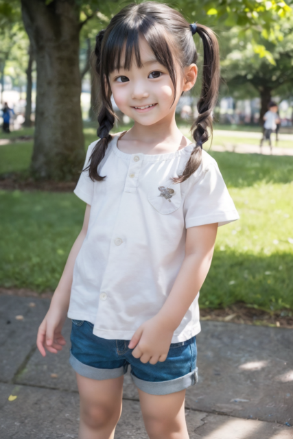 AI 美少女 小学生 Kawaii little girl