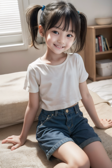 AI 美少女 小学生 Kawaii little girl