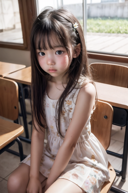 AI 美少女 小学生 Kawaii little girl